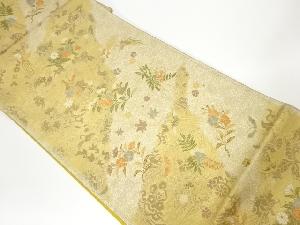 道長鳳凰草花文織出し袋帯